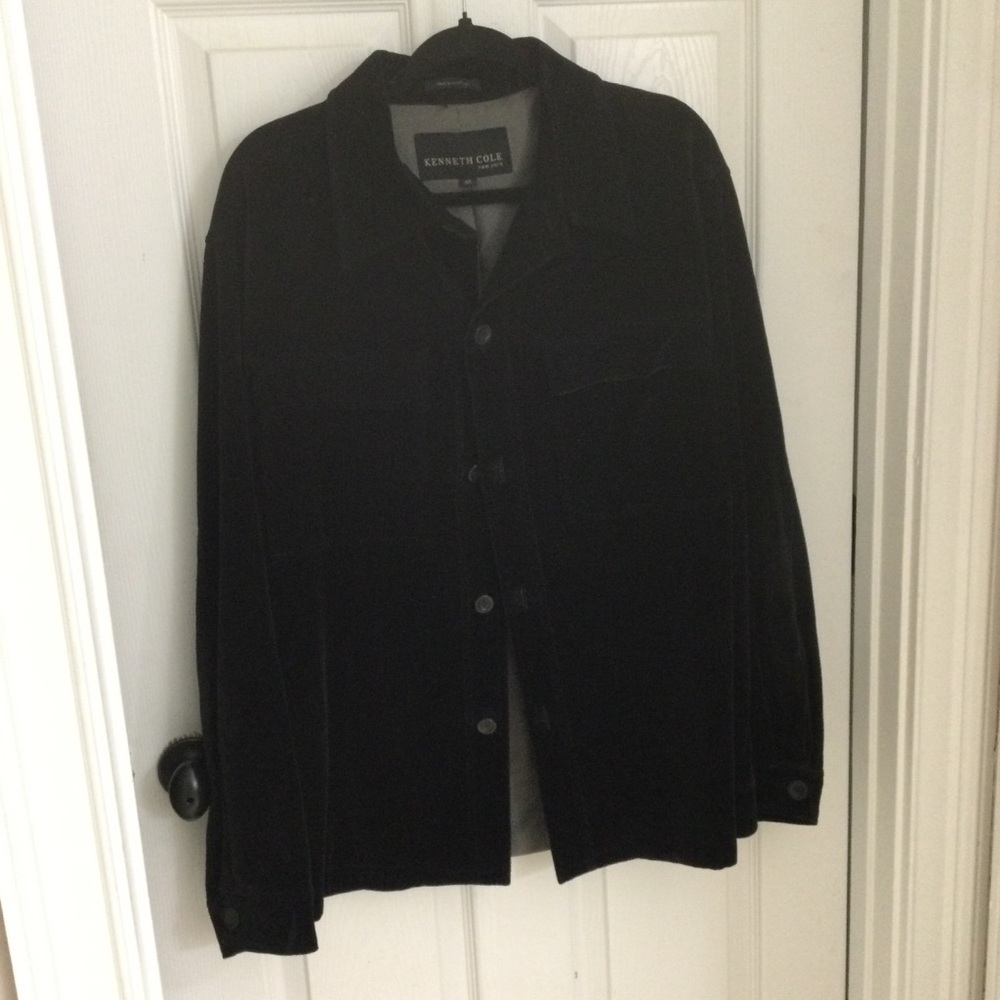 Kenneth Cole crush velvet coat size 42R